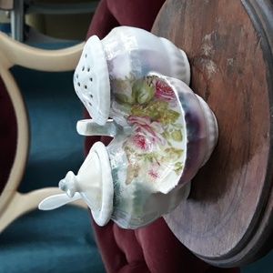 Lusterware trio jam sugar tea holder